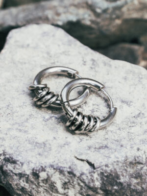 Chrome Knot Hoops